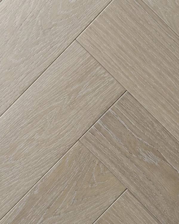 White Washed Herringbone Oak